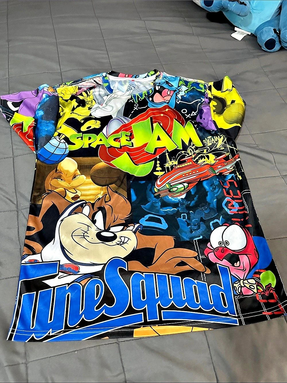 Space Jam graphic tee in Black & Blue Size Small fits women’s medium10